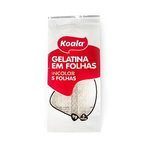 Gelatina em folha Koala 50 x 9g 