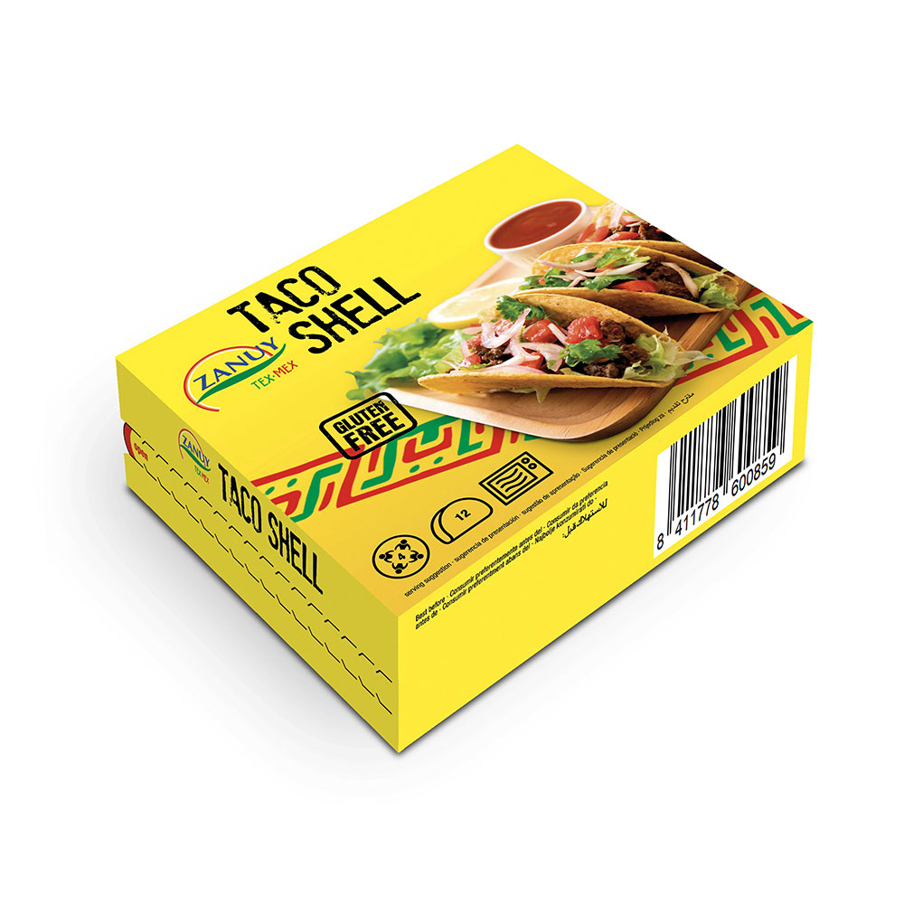 Tortilla de Milho Taco Shell Zanuy 12 x 150g